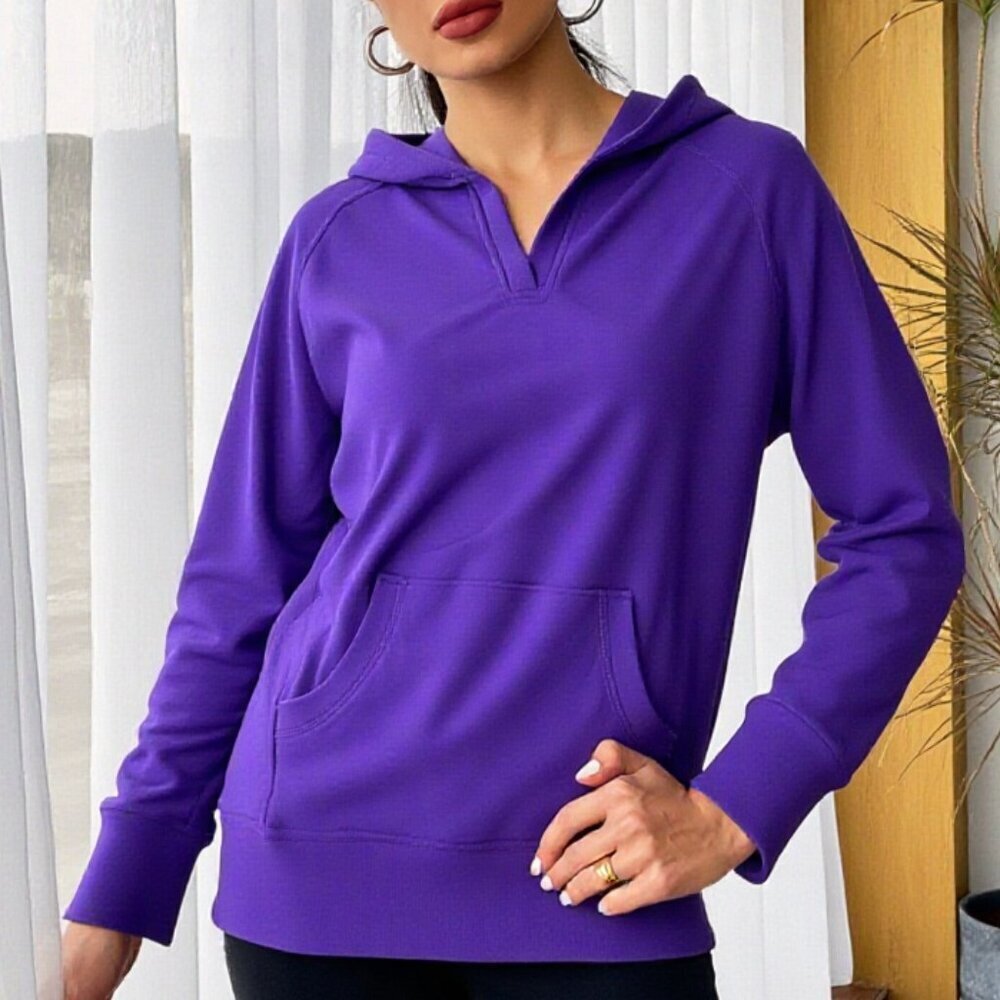 Good Hoodie Women's sweater hoodie color purple size‎ S